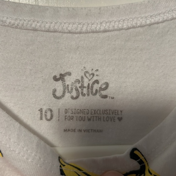 👧 🍌 Girls Tanktop. Size 10. Justice. “Let’s go Bananas” Sizes in Deacription - Picture 3 of 3